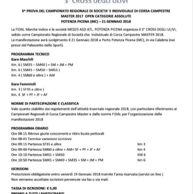 Prossimo cross: Porto potenza